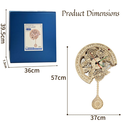 Plymagic Assembly Model - Retro Gear Mechanical Wall Clock