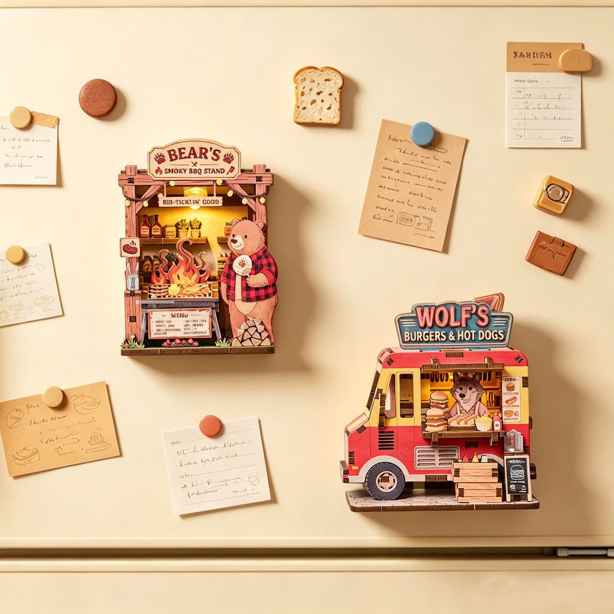 Plymagic DIY Fridge Magnets - Cottage Fridge Magnet