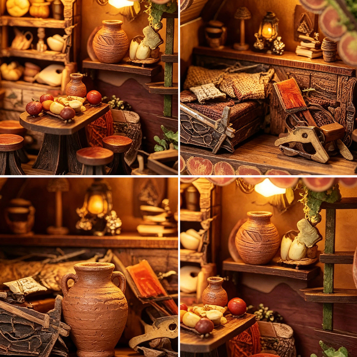Plymagic DIY Mini House - Green Vine Cottage