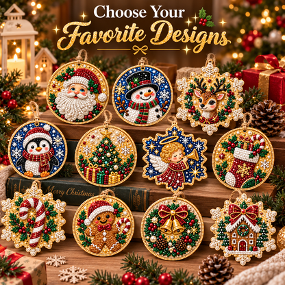 (🎄Early Christmas Sale - 49% OFF) DIY Diamond Painting Ornaments Kit