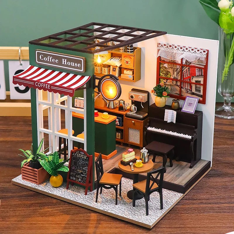 Plymagic DIY Mini House - Cozy Cup Cafe