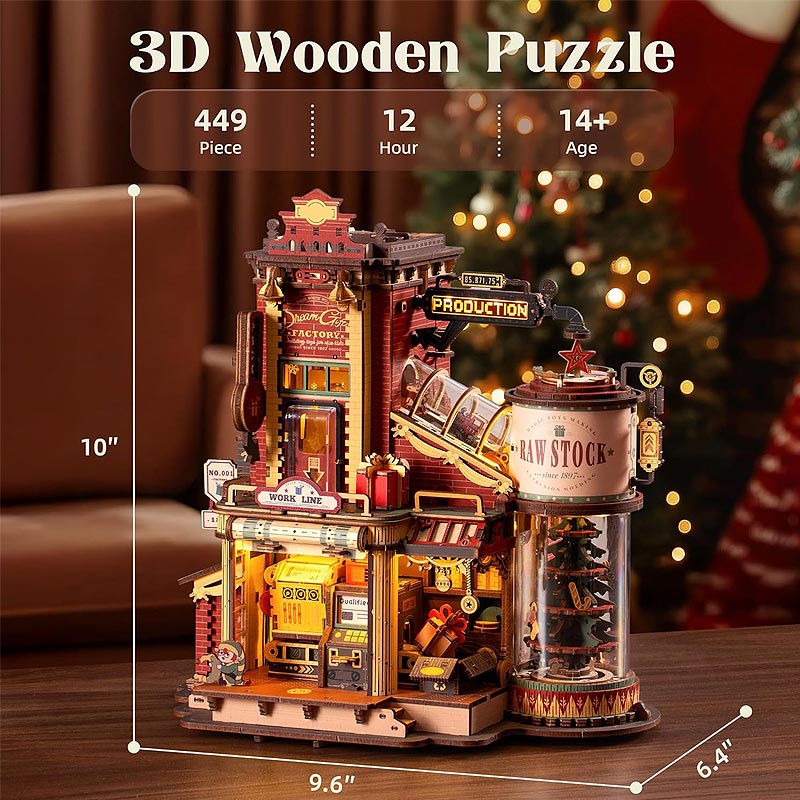 Plymagic DIY Mini House - Christmas Gift Factory