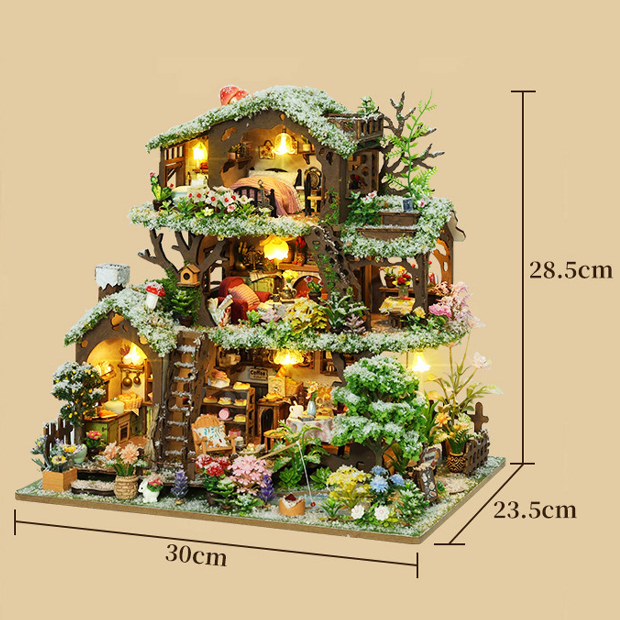 Plymagic DIY Mini House - Snowscape Villa