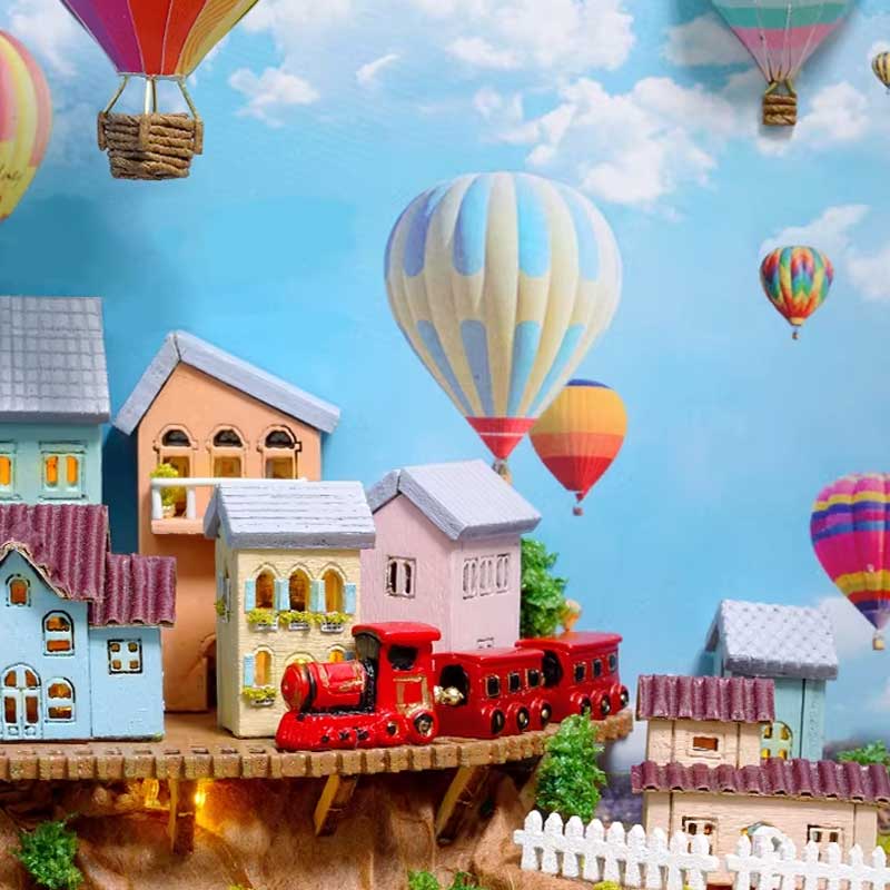 Plymagic DIY Book Nook - Hot Air Balloon Valley