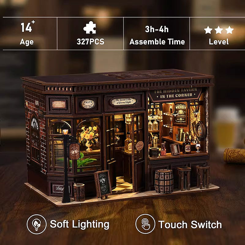 Plymagic Corner Bistro DIY Bookend Cottage