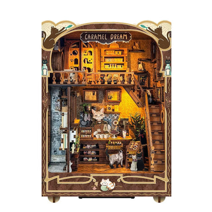 Plymagic DIY Book Nook - Classic Cat Tea Shop