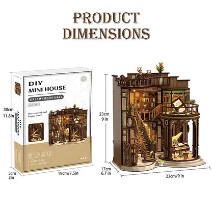 Plymagic DIY Book Nook Kit - Dreamy Book Hall