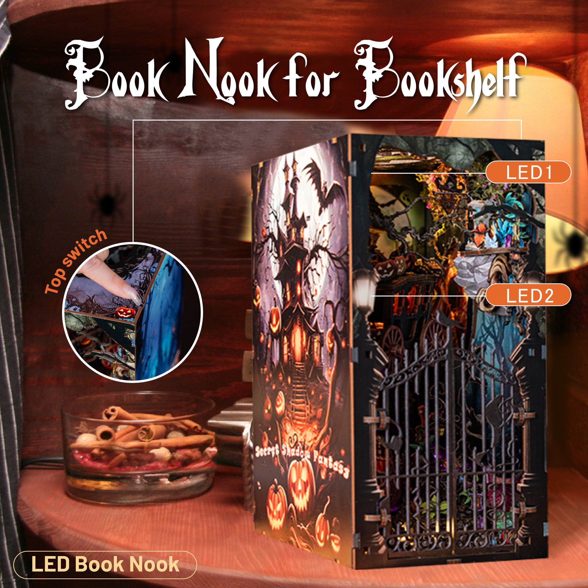 Plymagic DIY Book Nook -  Secret Shadow Fantasy