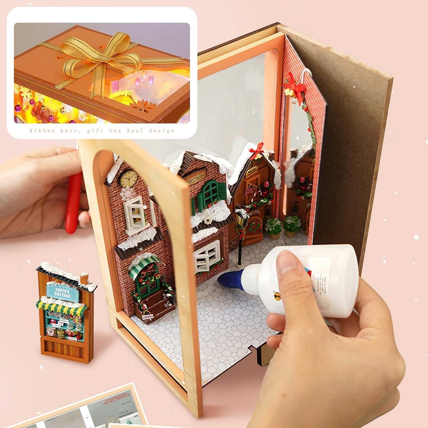 Plymagic DIY Book Nook -  Christmas Book Lane