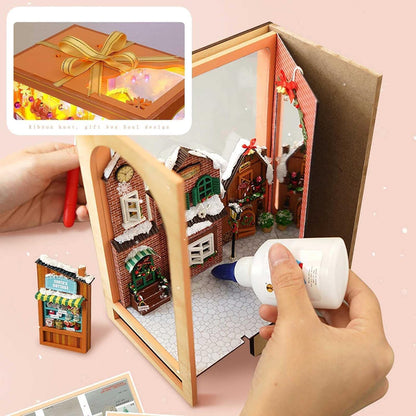 Plymagic DIY Book Nook -  Christmas Book Lane