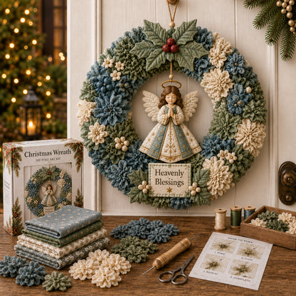Plymagic DIY Poke Art Kit - Fabric Poke Wreath