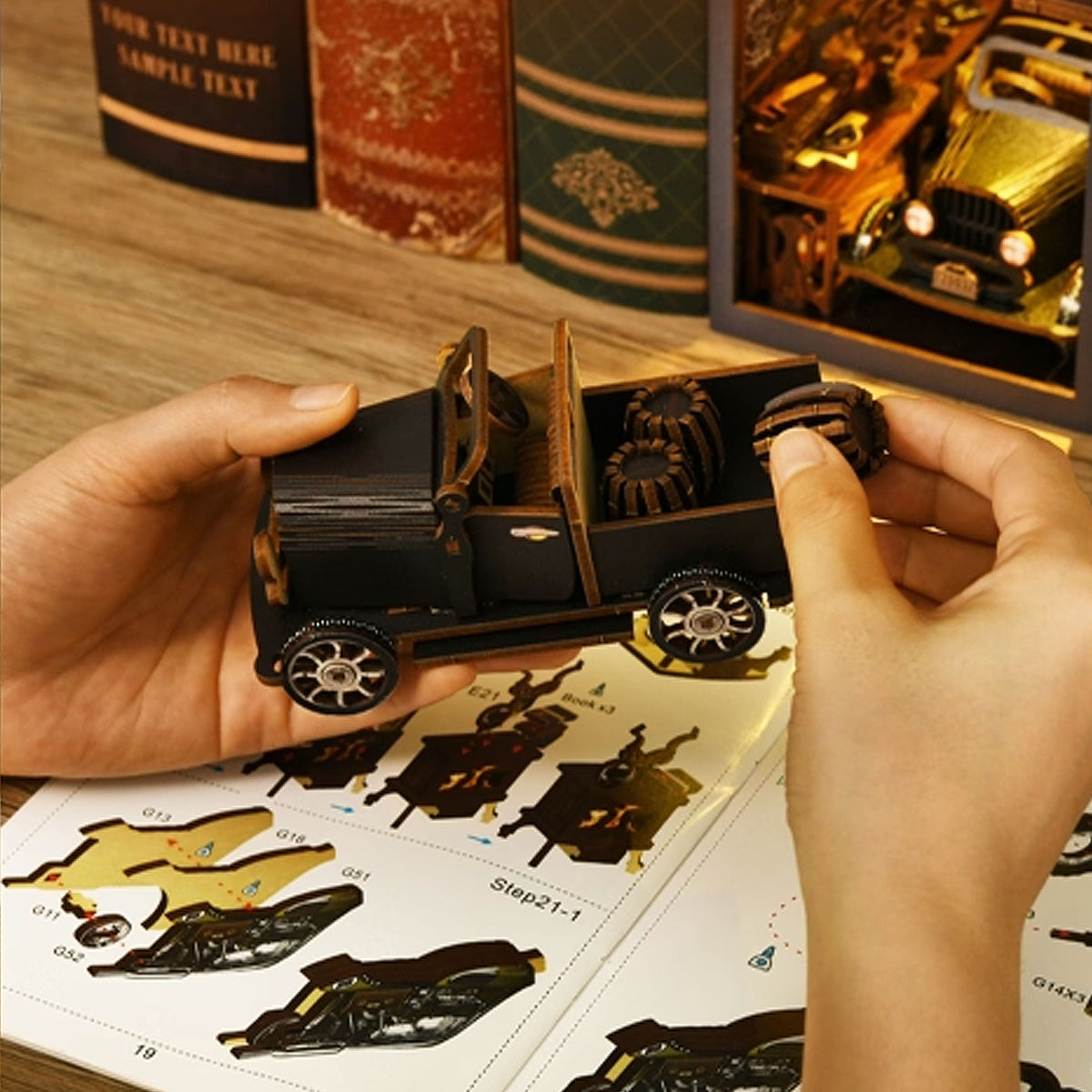 Plymagic DIY Book Nook - Classic Wheels