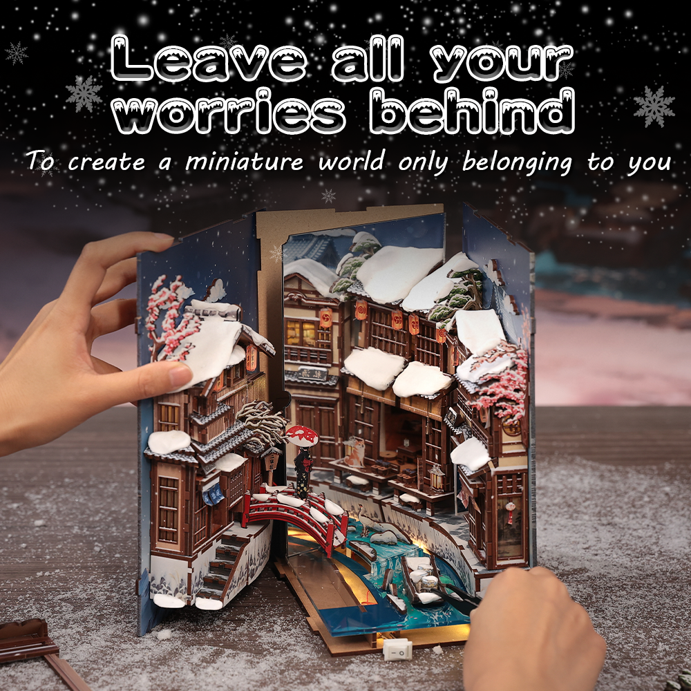 Plymagic DIY Book Nook -  Kyoto Snow Whisper