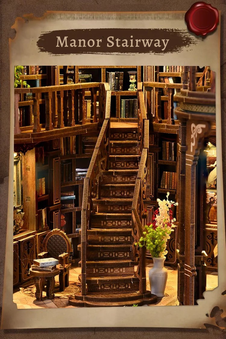 Plymagic DIY Mini House - Old Manor Library