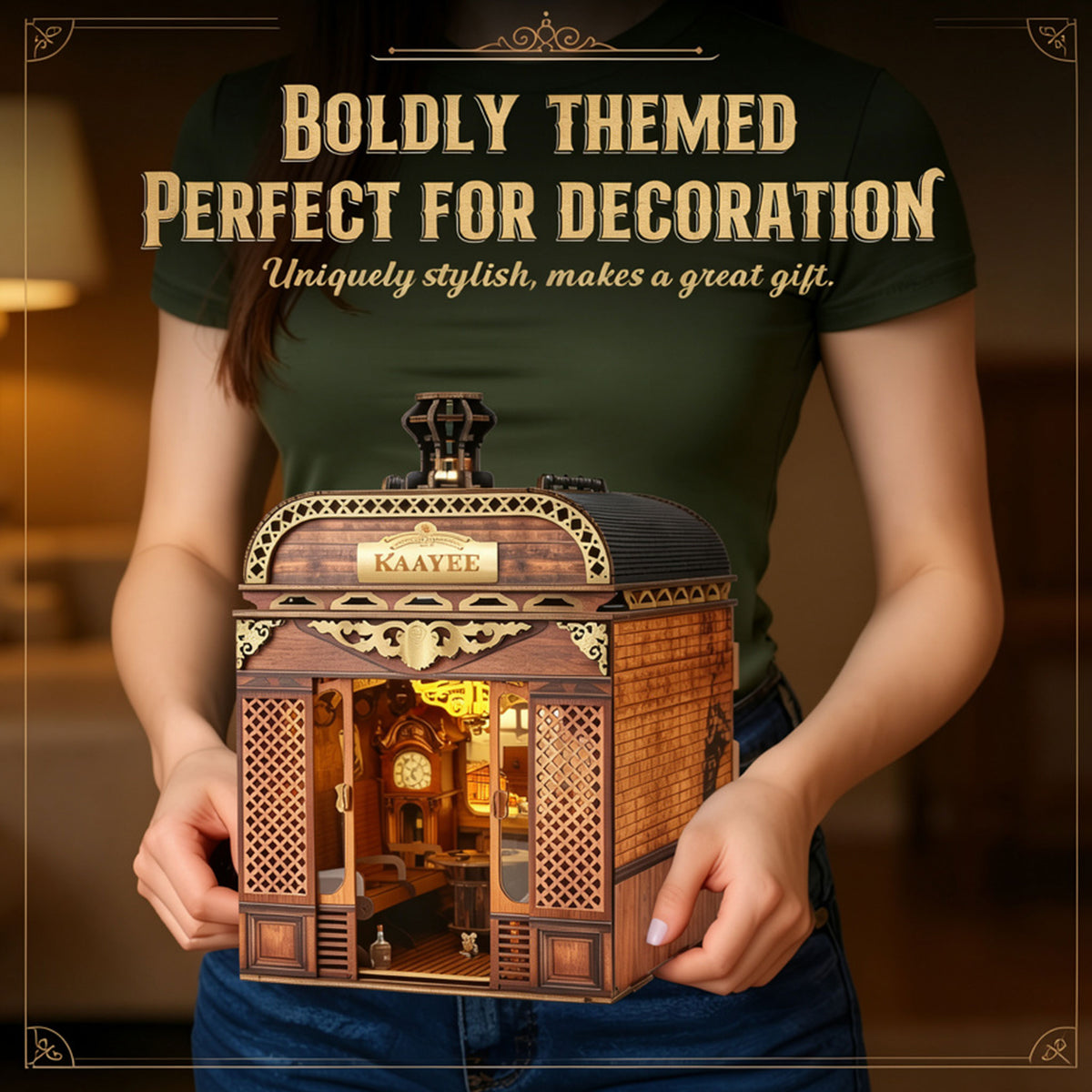 Plymagic DIY Book Nook -  Retro Train