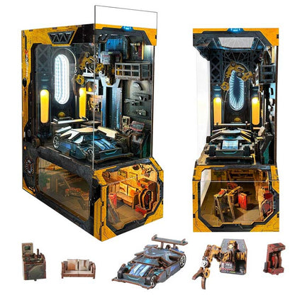 Plymagic DIY Book Nook - Apocalyptic Car Workshop Bunker
