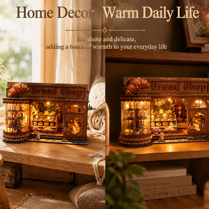 Plymagic DIY Mini House - Croissant Bakery
