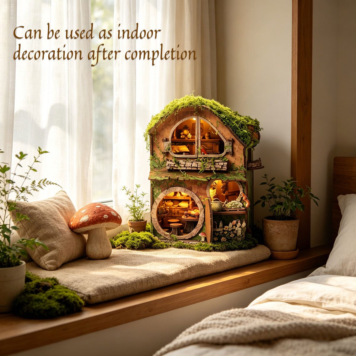 Plymagic DIY Mini House - Green Vine Cottage