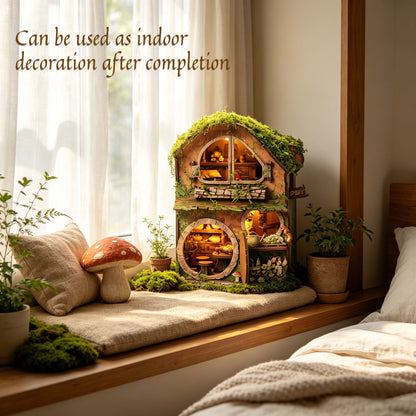 Plymagic DIY Mini House - Green Vine Cottage