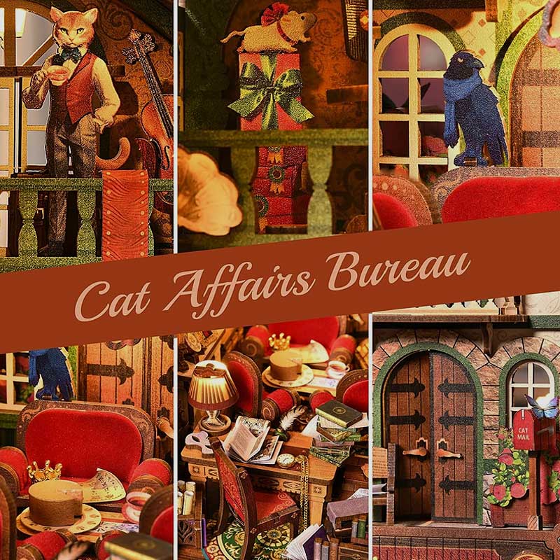 Plymagic DIY Book Nook - Cat Affair Bureau