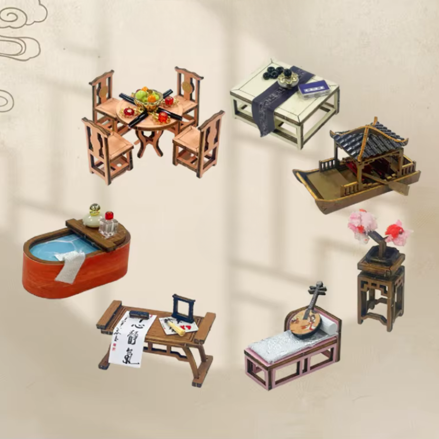 Plymagic DIY Mini House - Blossom Latern Pavilion