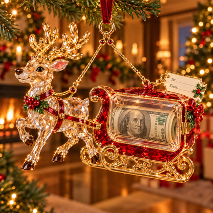 2026 Crystal-Style Christmas Money Holder Ornaments – 20 Festive Designs with Gift Tags
