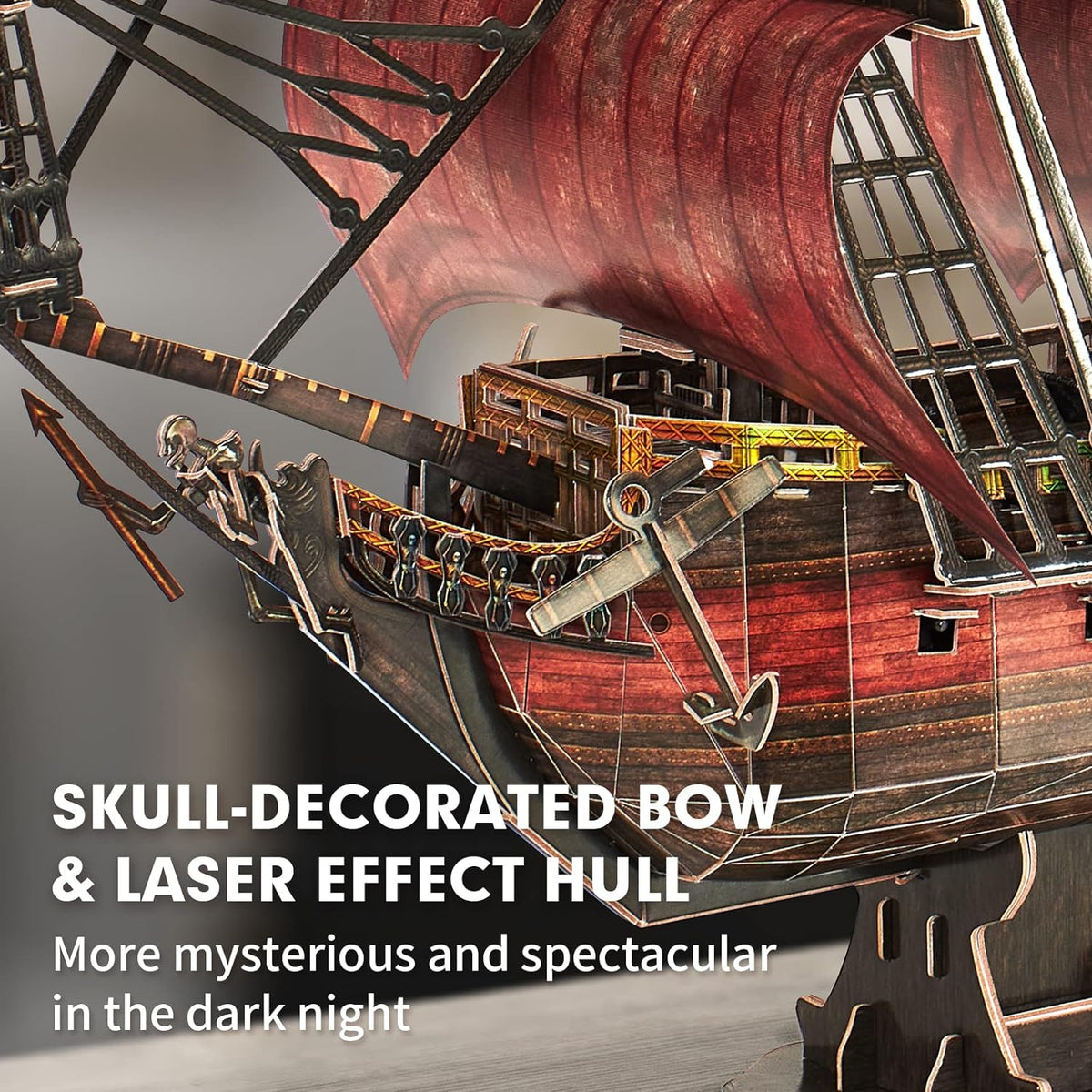 Plymagic Assembly Model -Red Queen Anne's Revenge