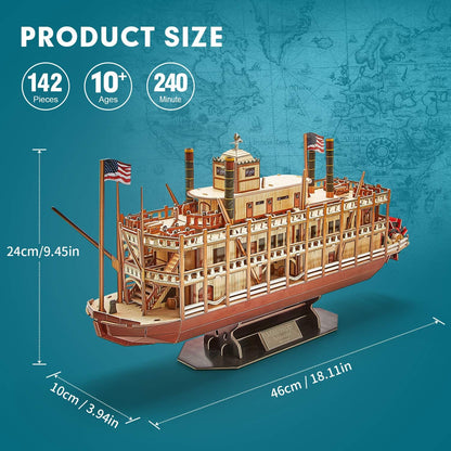 Plymagic Assembly Model - Mississippi Steamboat
