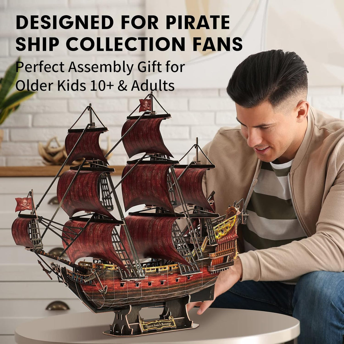 Plymagic Assembly Model -Red Queen Anne's Revenge