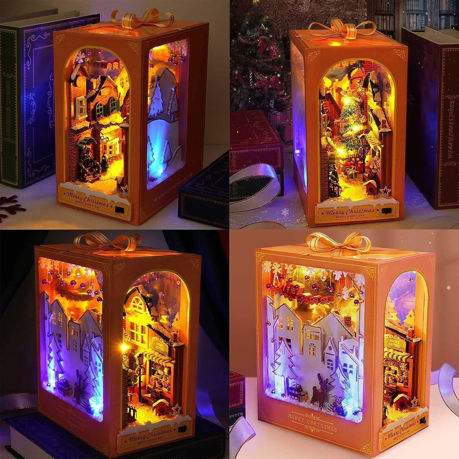Plymagic DIY Book Nook -  Christmas Book Lane