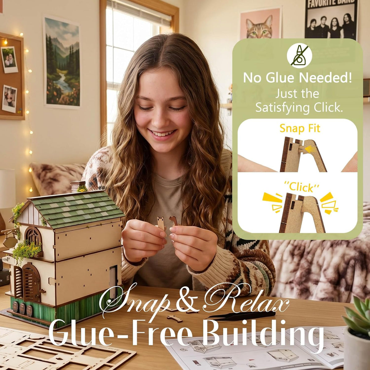 Plymagic DIY Mini House - Whispering Woods Cottage