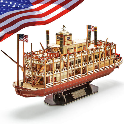 Plymagic Assembly Model - Mississippi Steamboat