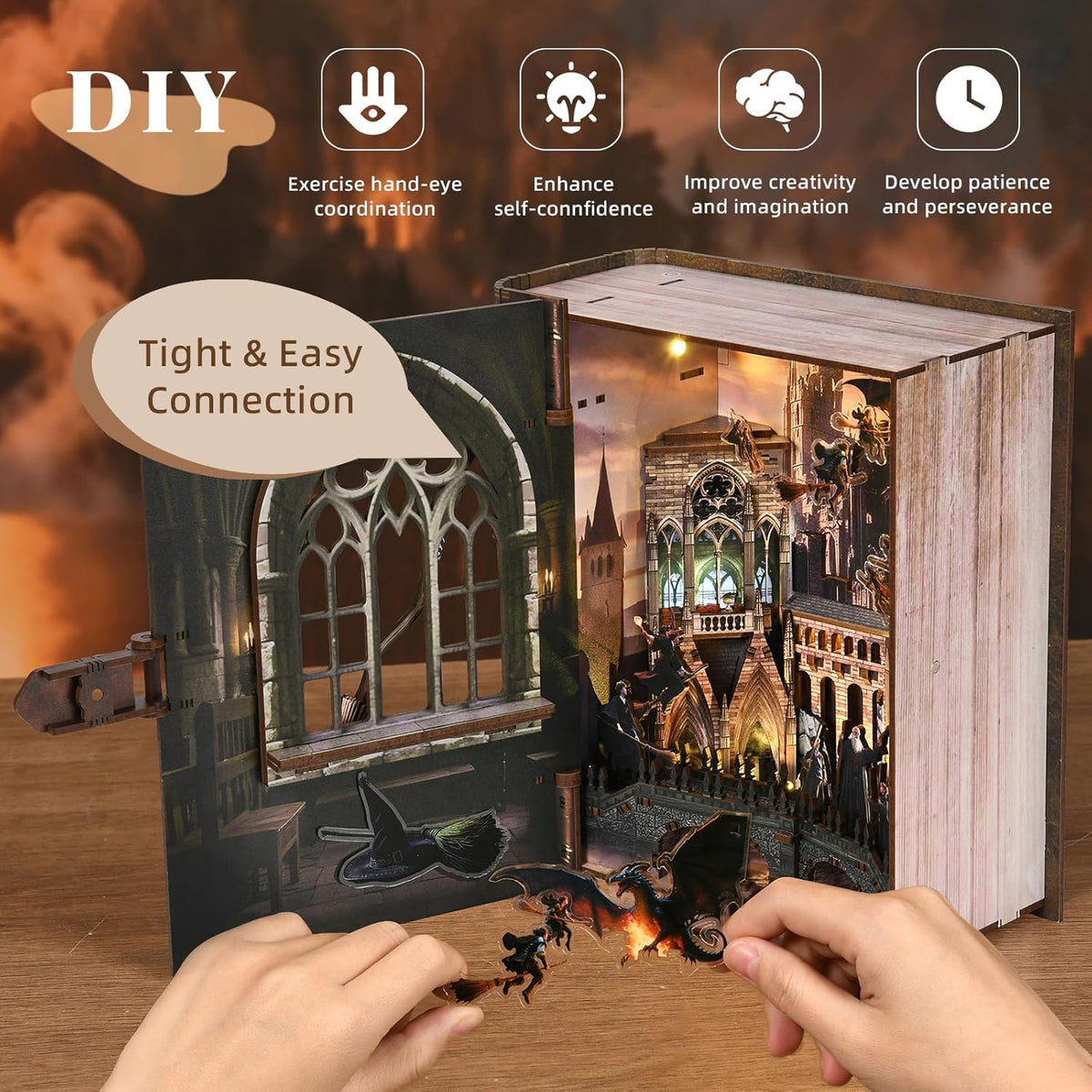 Plymagic DIY BookNook - Magical Flight