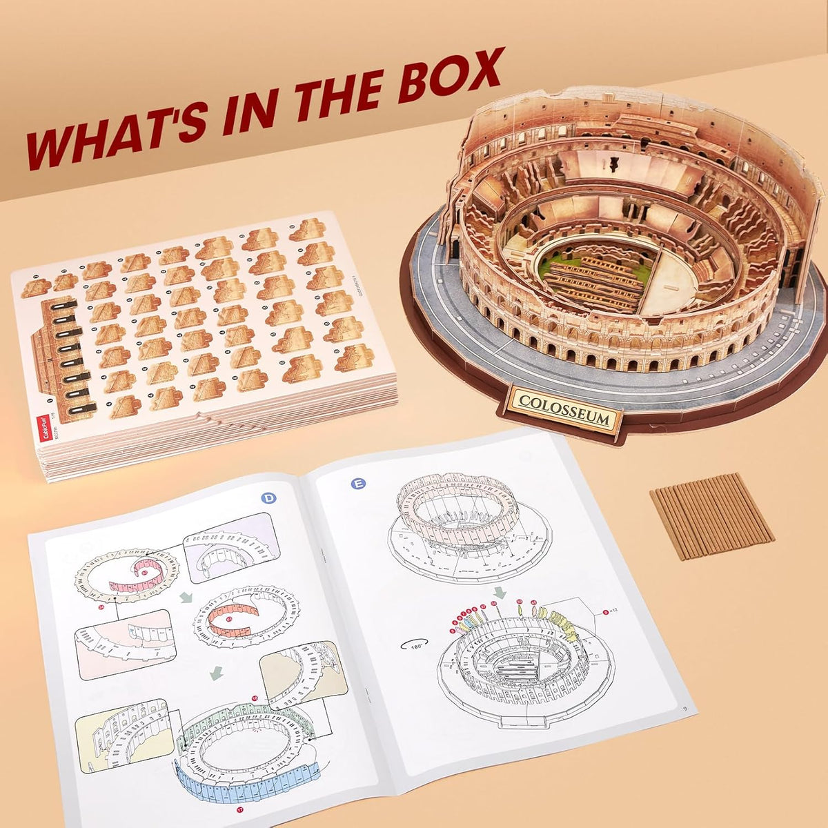 Plymagic Assembly Model - Rome Colosseum