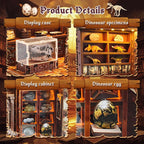 Plymagic DIY Book Nook - Dinosaur Museum Dollhouse Kit