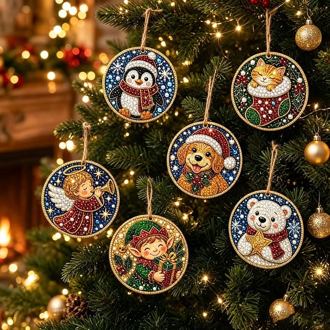 (🎄Early Christmas Sale - 49% OFF) DIY Diamond Painting Ornaments Kit