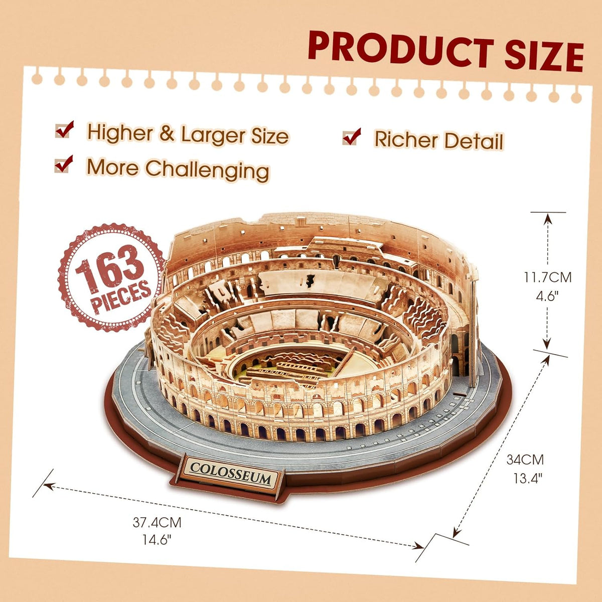 Plymagic Assembly Model - Rome Colosseum