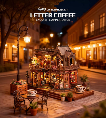 Plymagic Assembly Model - Letter Coffee Dollhouse