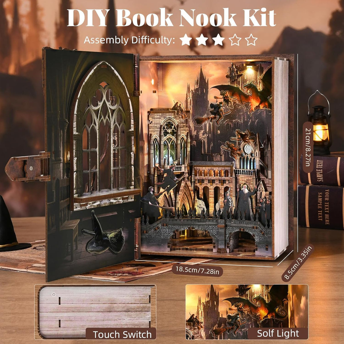 Plymagic DIY BookNook - Magical Flight
