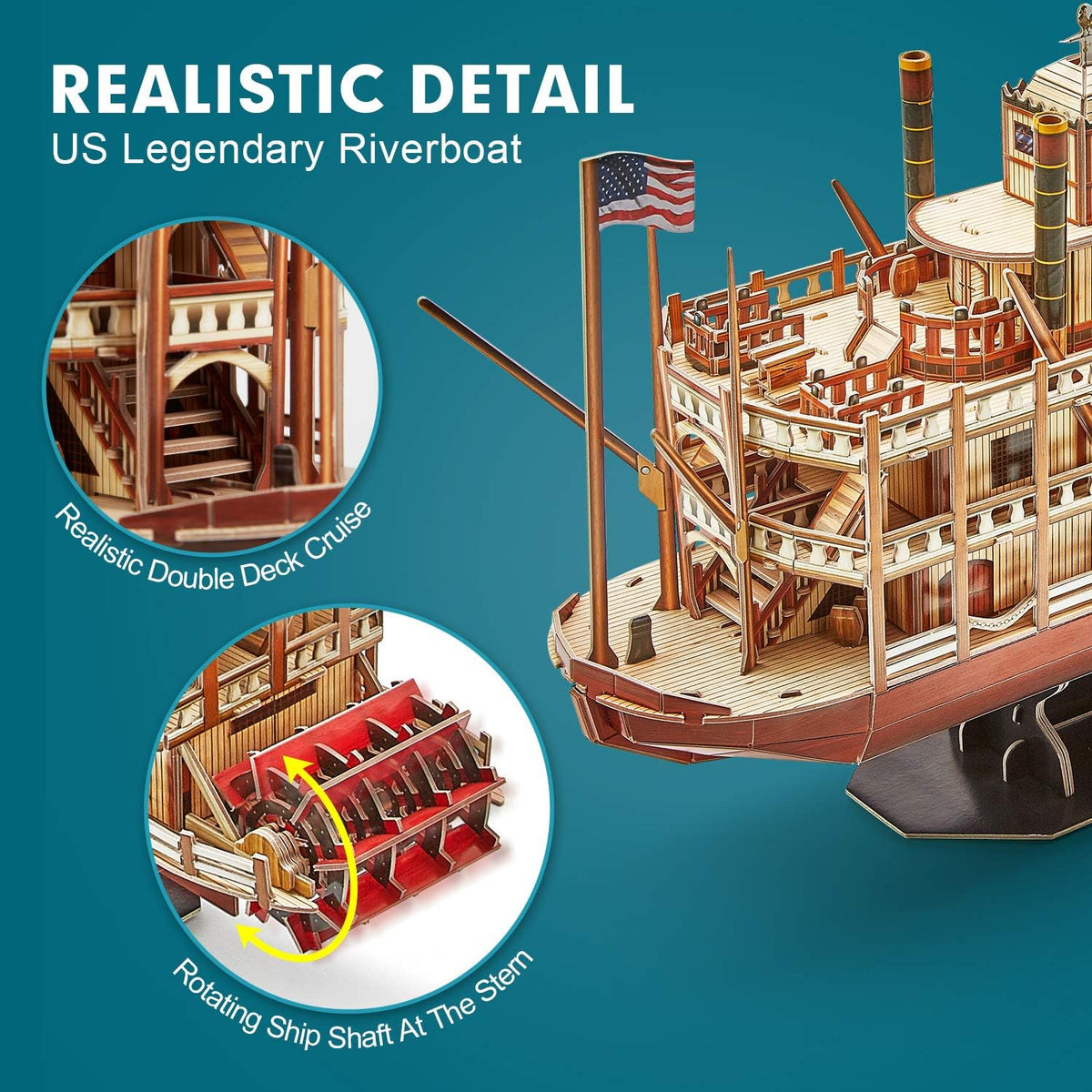 Plymagic Assembly Model - Mississippi Steamboat