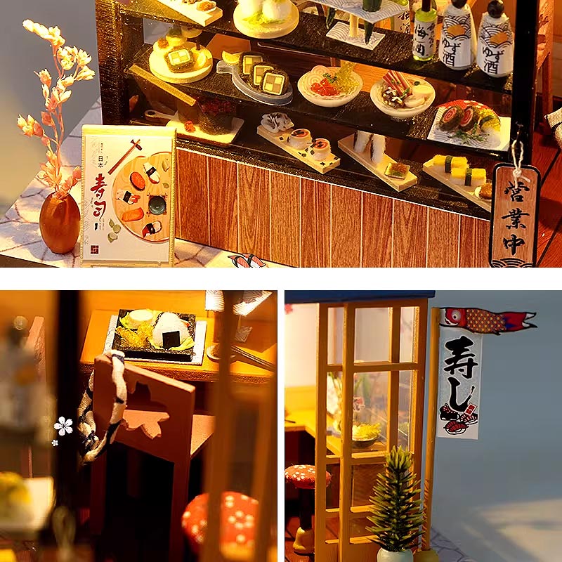 Plymagic DIY Mini House - Hanami Sushi Stop