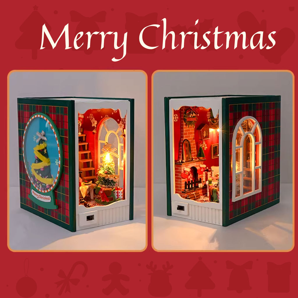 Plymagic DIY Book Nook - Christmas Cozy Home