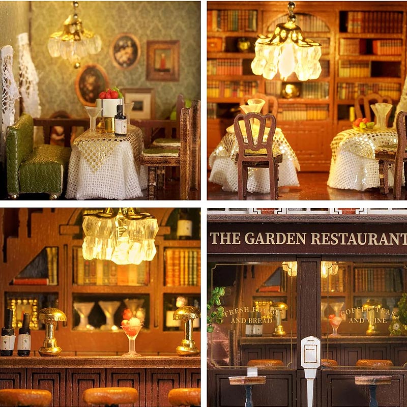 Plymagic DIY Mini House - Corner Restaurant