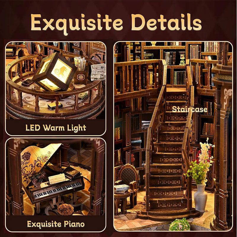 Plymagic DIY Book Nook Kit - Dreamy Book Hall