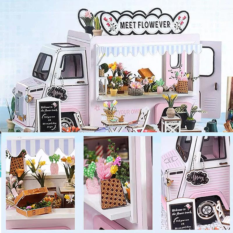 Plymagic DIY Mini House - Flower Truck