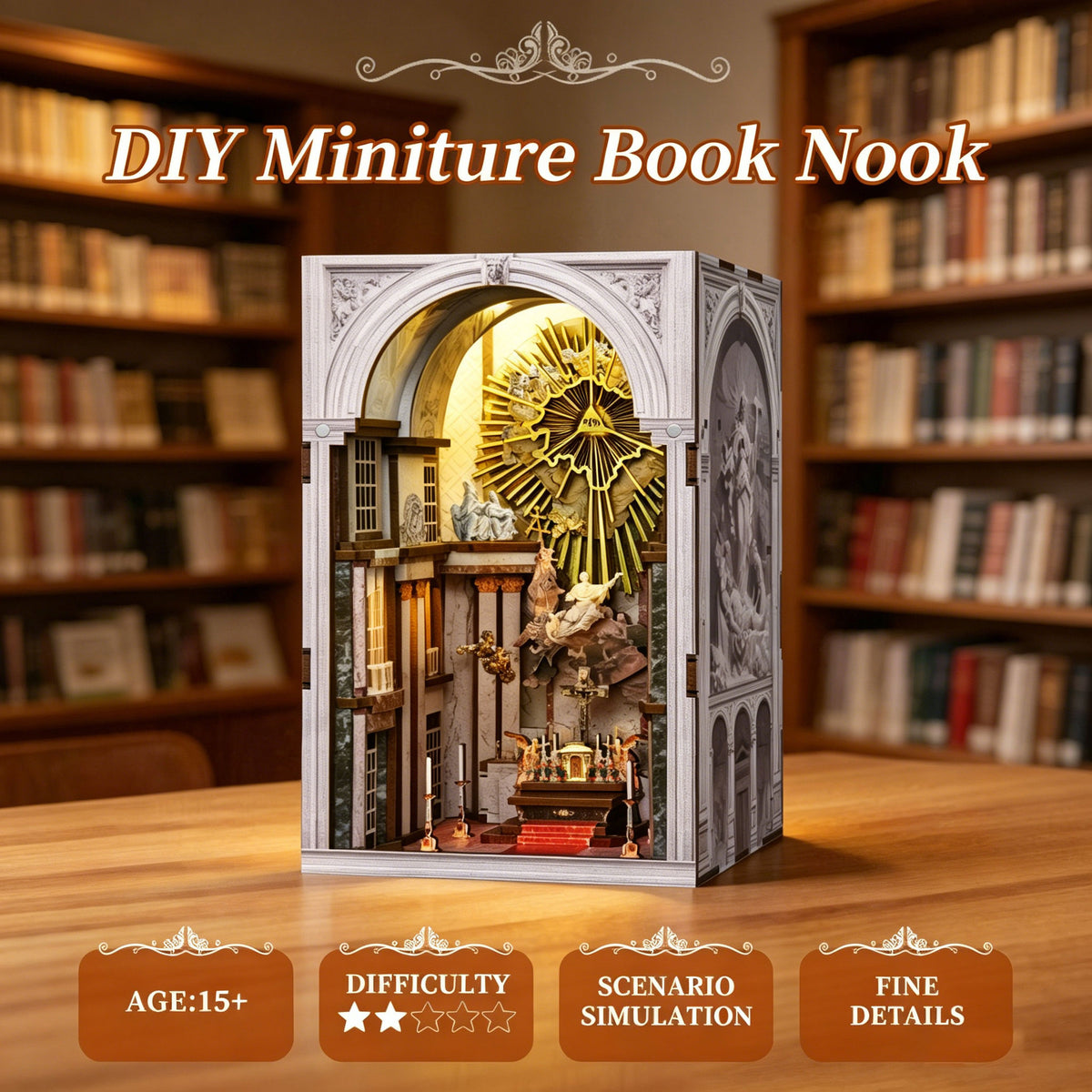 Plymagic DIY Book Nook - St. Charles Church