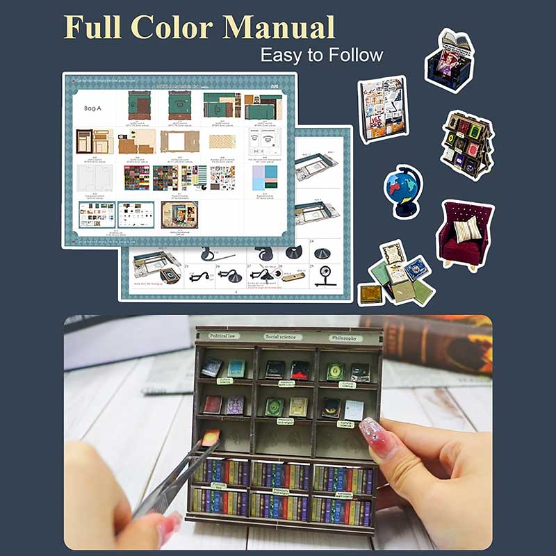 Plymagic DIY Book Nook - Bookstore