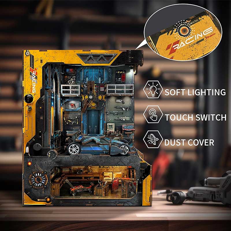 Plymagic DIY Book Nook - Apocalyptic Car Workshop Bunker