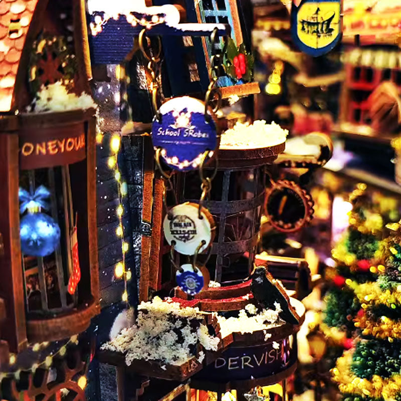 Plymagic DIY Book Nook - Christmas in Magic Night Alley