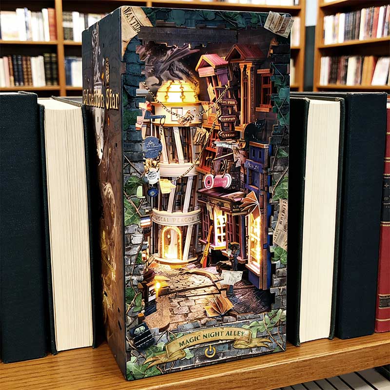 Plymagic DIY Book Nook - Magic Night Alley
